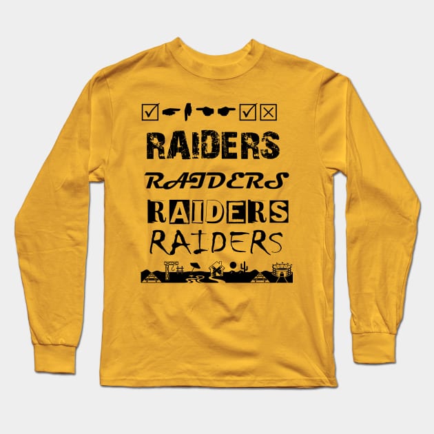 RAIDERS Long Sleeve T-Shirt by STAR SHOP